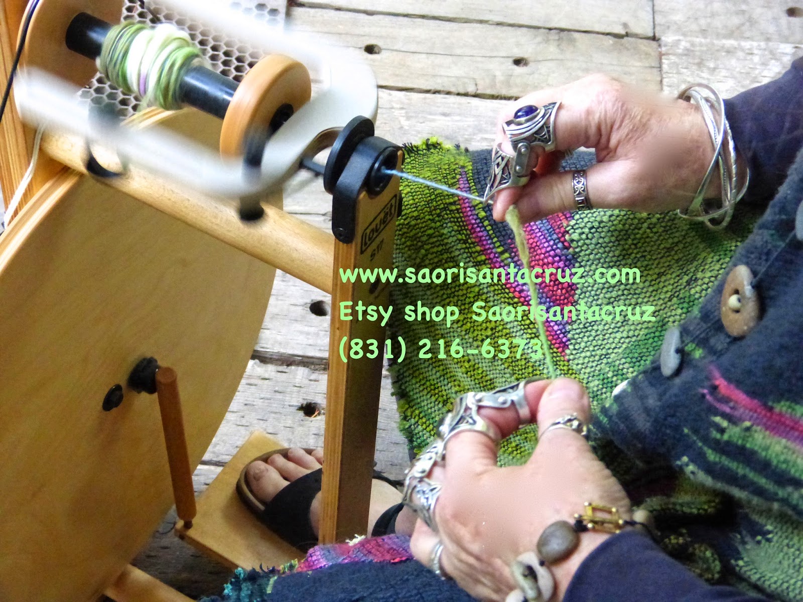 CENTERING WITH FIBER New weaver, Saori loom threading holder and more