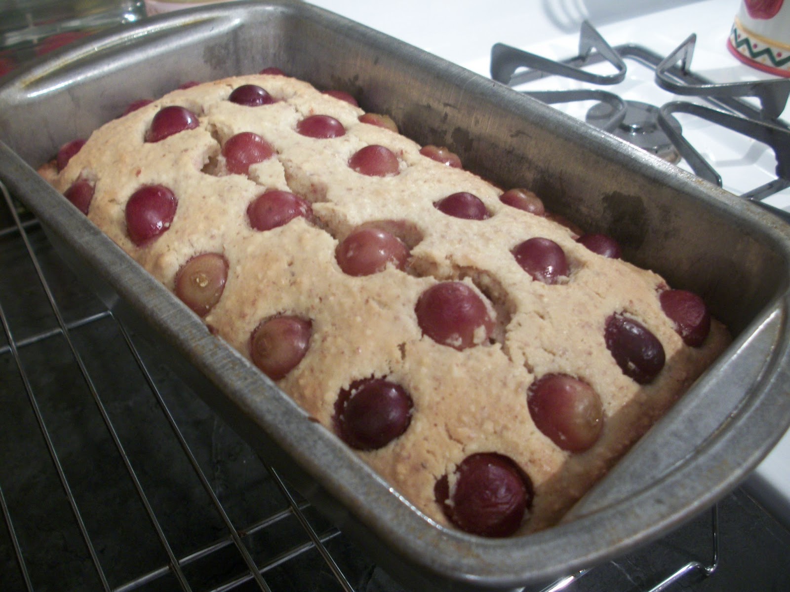 Cook with Sara Almond Grape Tea Cake