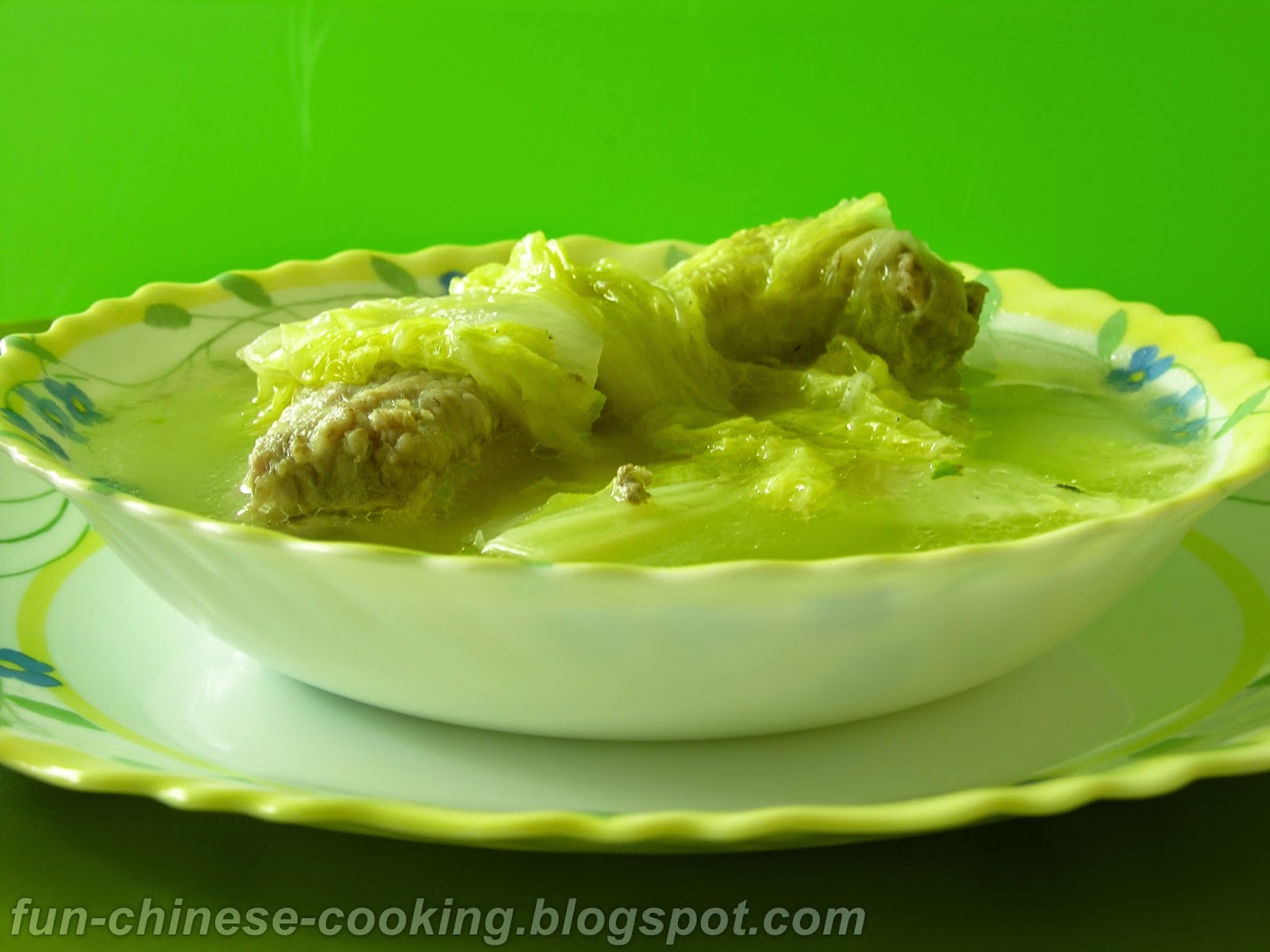 Fun Chinese Cooking Spring Tulip's Recipes Pork Rib Soup with Napa