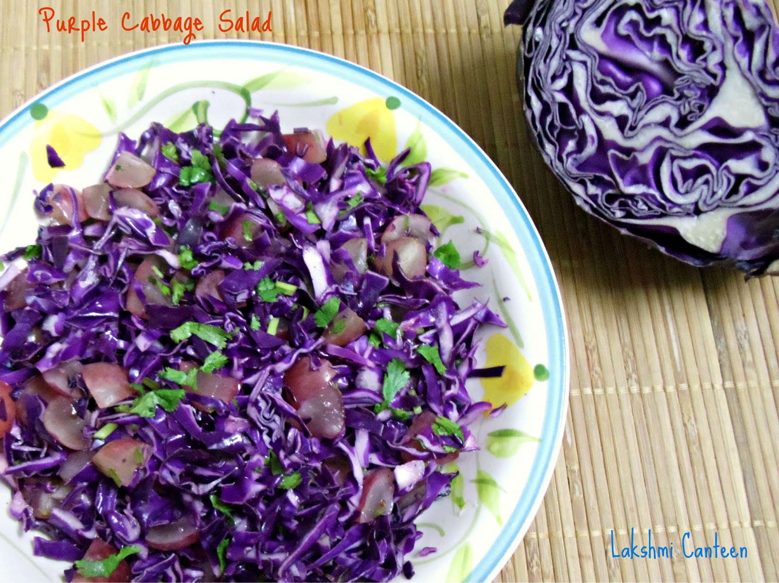 Lakshmi Canteen Purple Cabbage salad