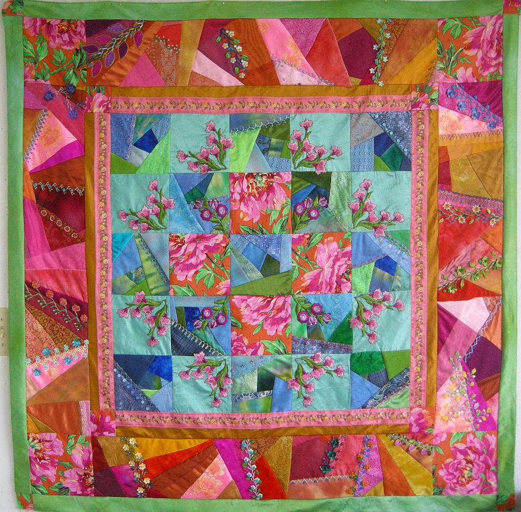 Allie's in Stitches Joyful Embellishments Quilt Progress