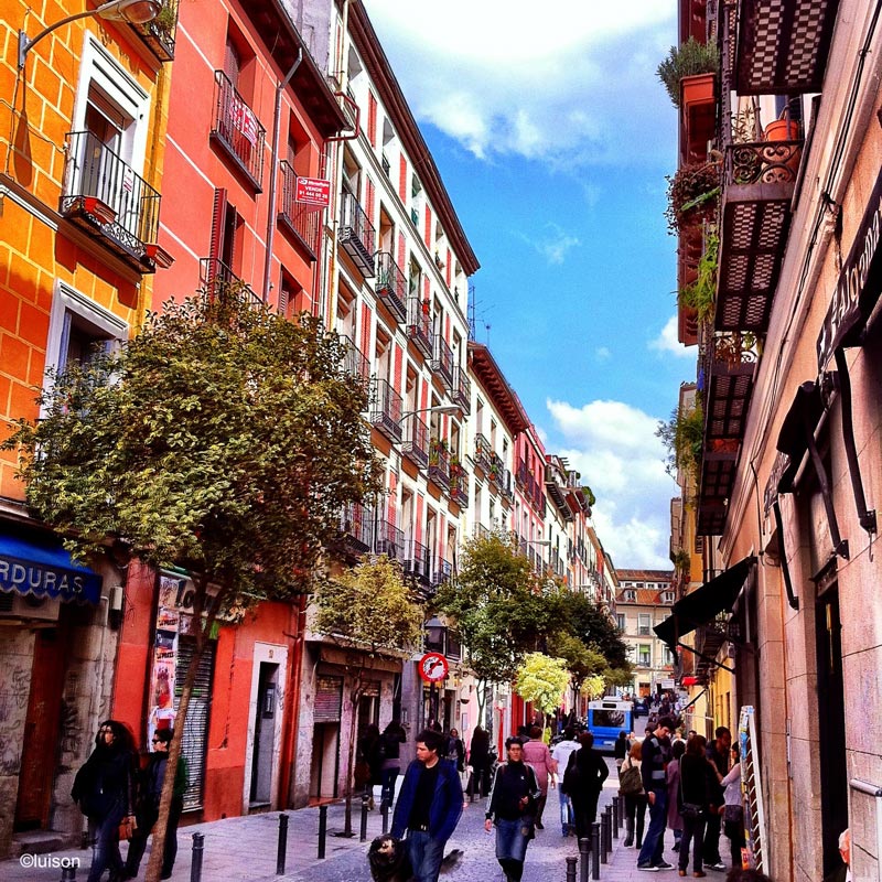 Malasaña Street view, Scenes, Madrid