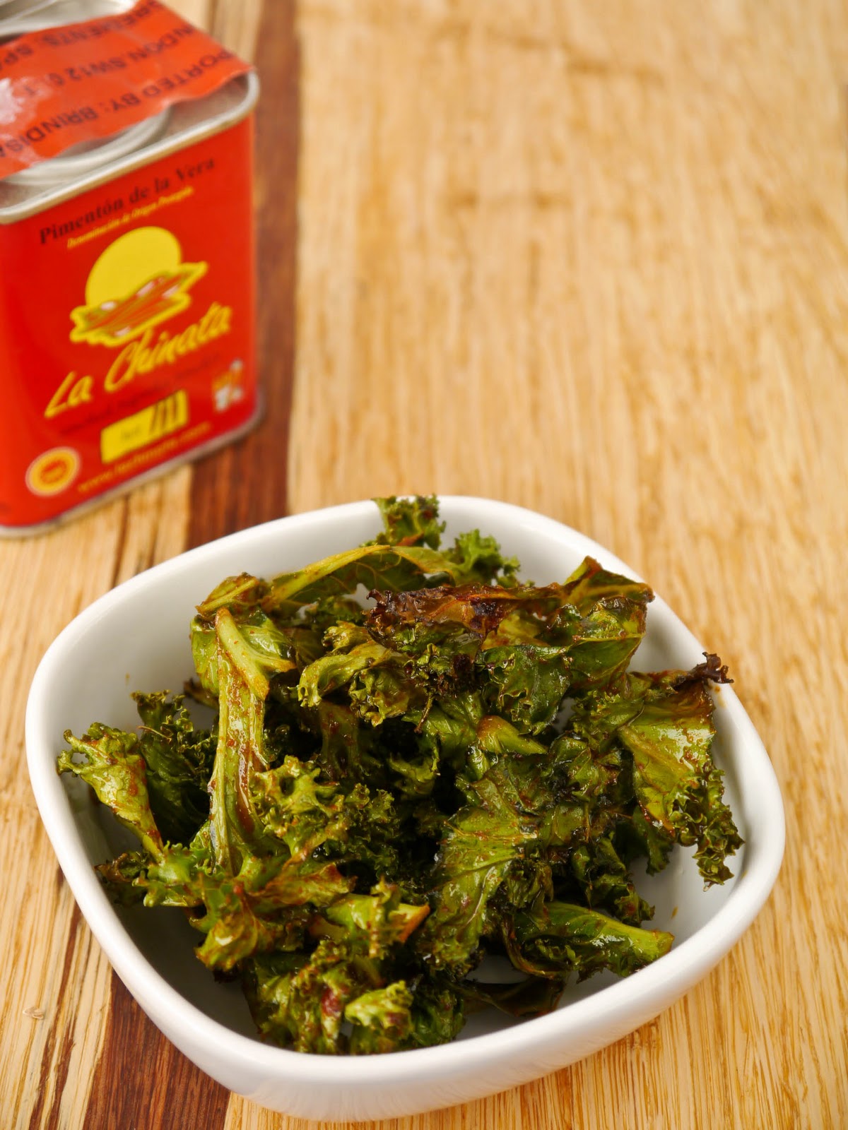 Peaches and Donuts Paprika Spiced Kale Chips