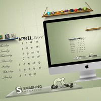 Here are elegant wallpapers and calendars for your desktops for April 2011