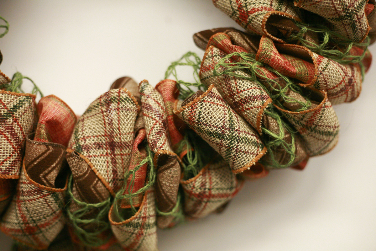 Ben Franklin Crafts and Frame Shop DIY Ribbon Wreath For Fall