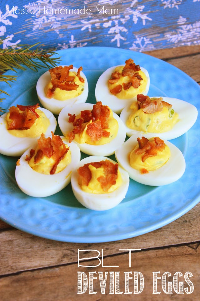 BLT Deviled Eggs Mostly Homemade Mom