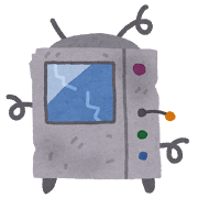 壊れた機械・ジャンク品のイラスト