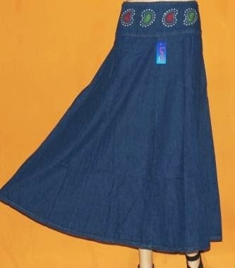 Rok JEans Bordir Warna-Warni RM287 Rok JEans Bordir Warna-Warni RM287