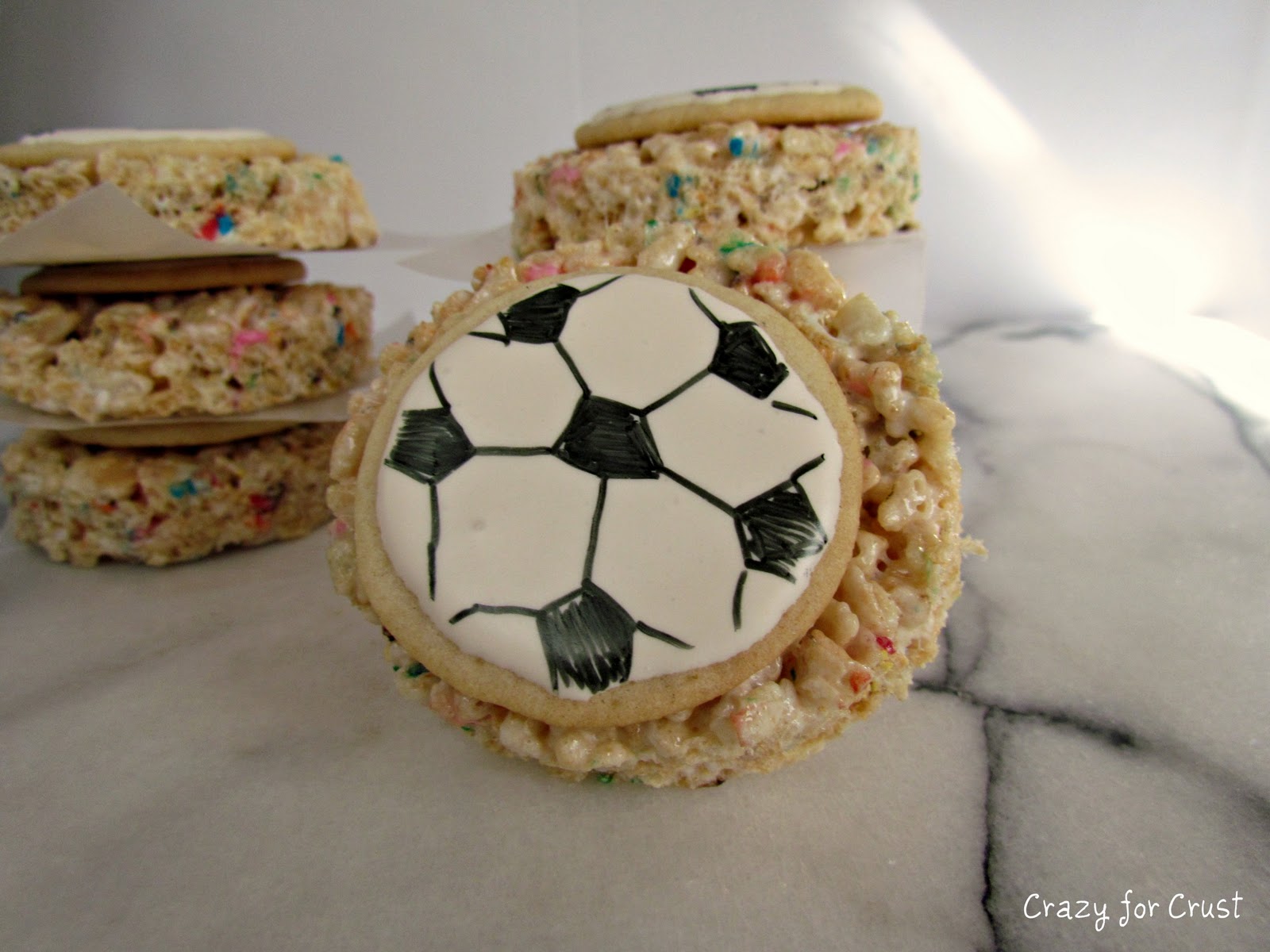 Soccer Crispy Treats Crazy for Crust