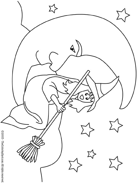 Coloring Pages for Kids: Moon Coloring Pages for KidsS