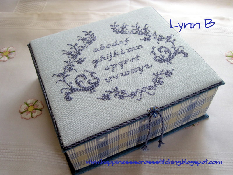 Happiness is Cross Stitching Cross stitched box finally finished!