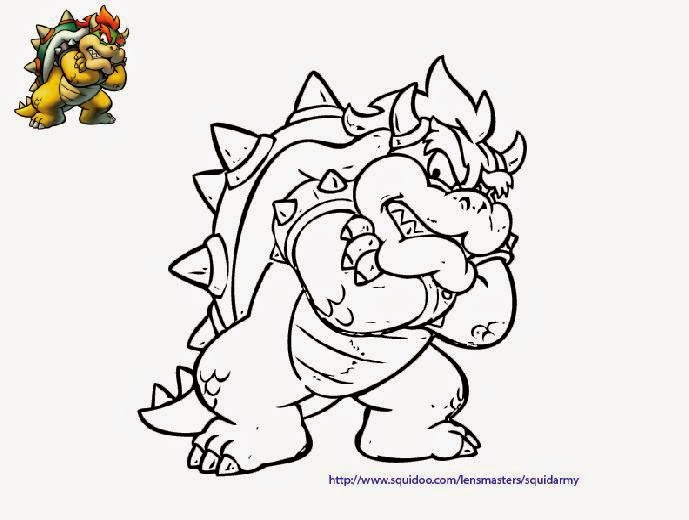 Download Super Mario Bros Bowser Coloring Pages - Colorings.net