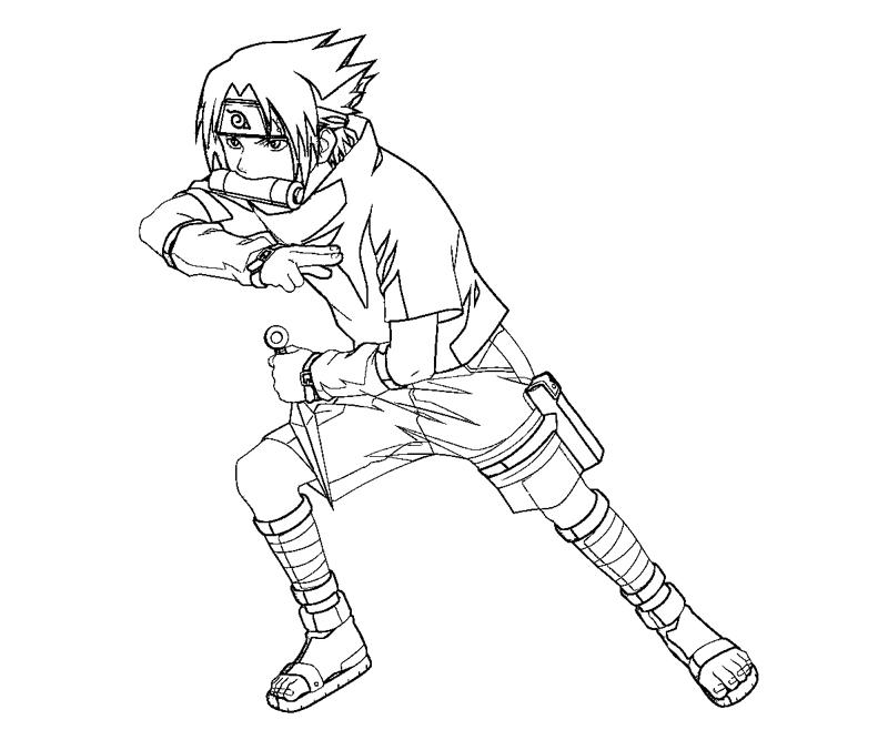 Uchiha Sasuke Coloring Pages - Free Printable Coloring Pages