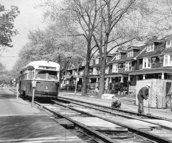 PHOTO+-+TORONTO+-+HOWARD+PARK+AVE+-+JUST+WEST+OF+RONCESVALLES+-+STREETCAR+GOING+EAST+-+TRACK+CONVERSION+FROM+BRICK+TO+CONCRETE+UNDERWAY+-+EDITED+FROM+R+HILL+PHOTO+-+1960s.jpg