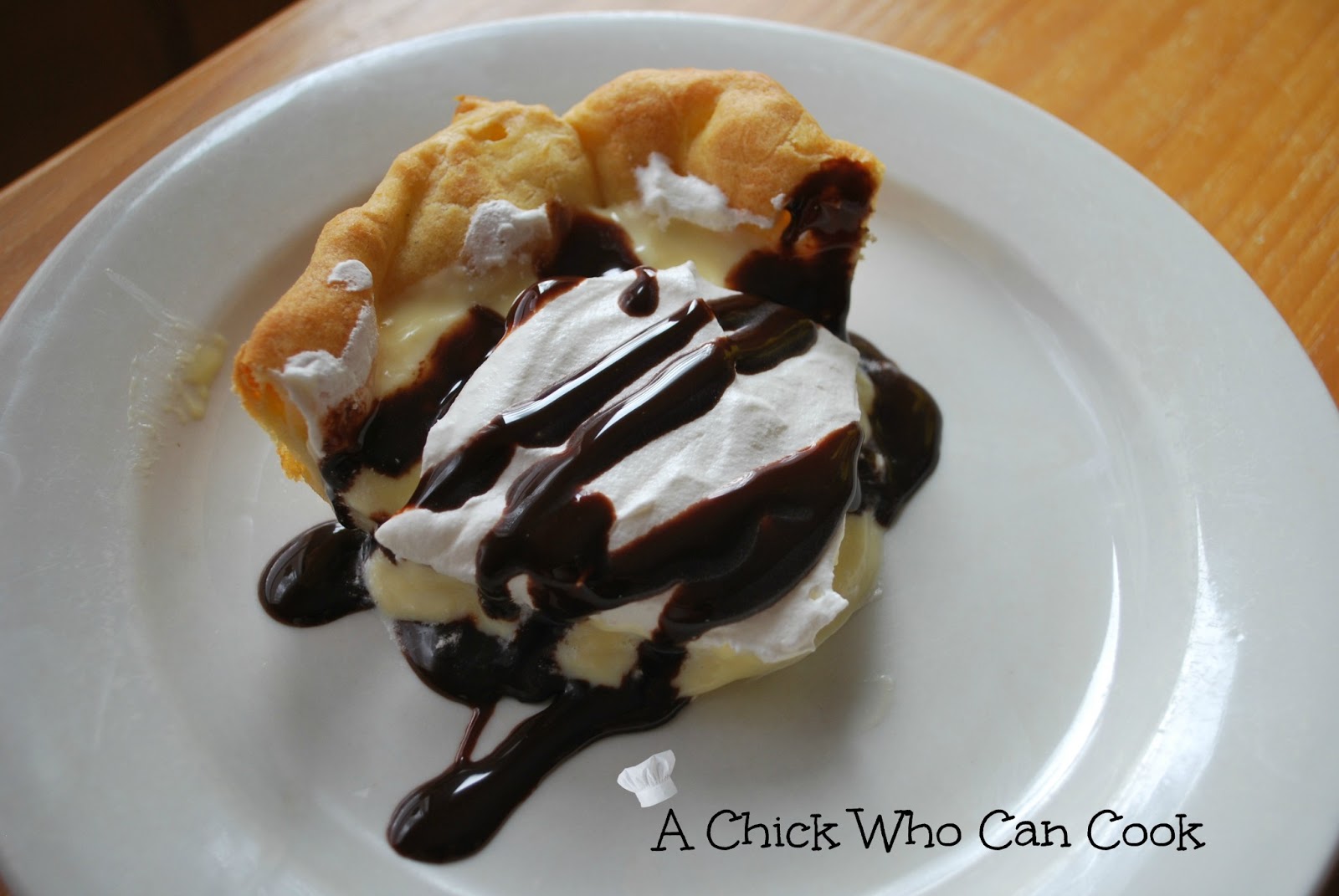 A Chick Who Can Cook Chocolate Eclair Pie