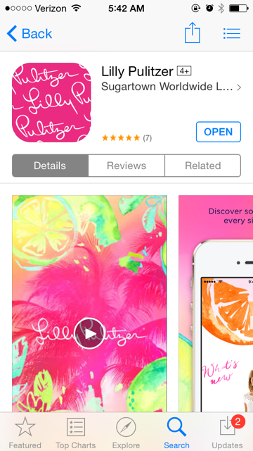 lilly pulitzer app screenshop