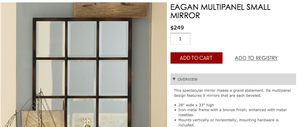 Wonderfully Made Knock Off Mirror