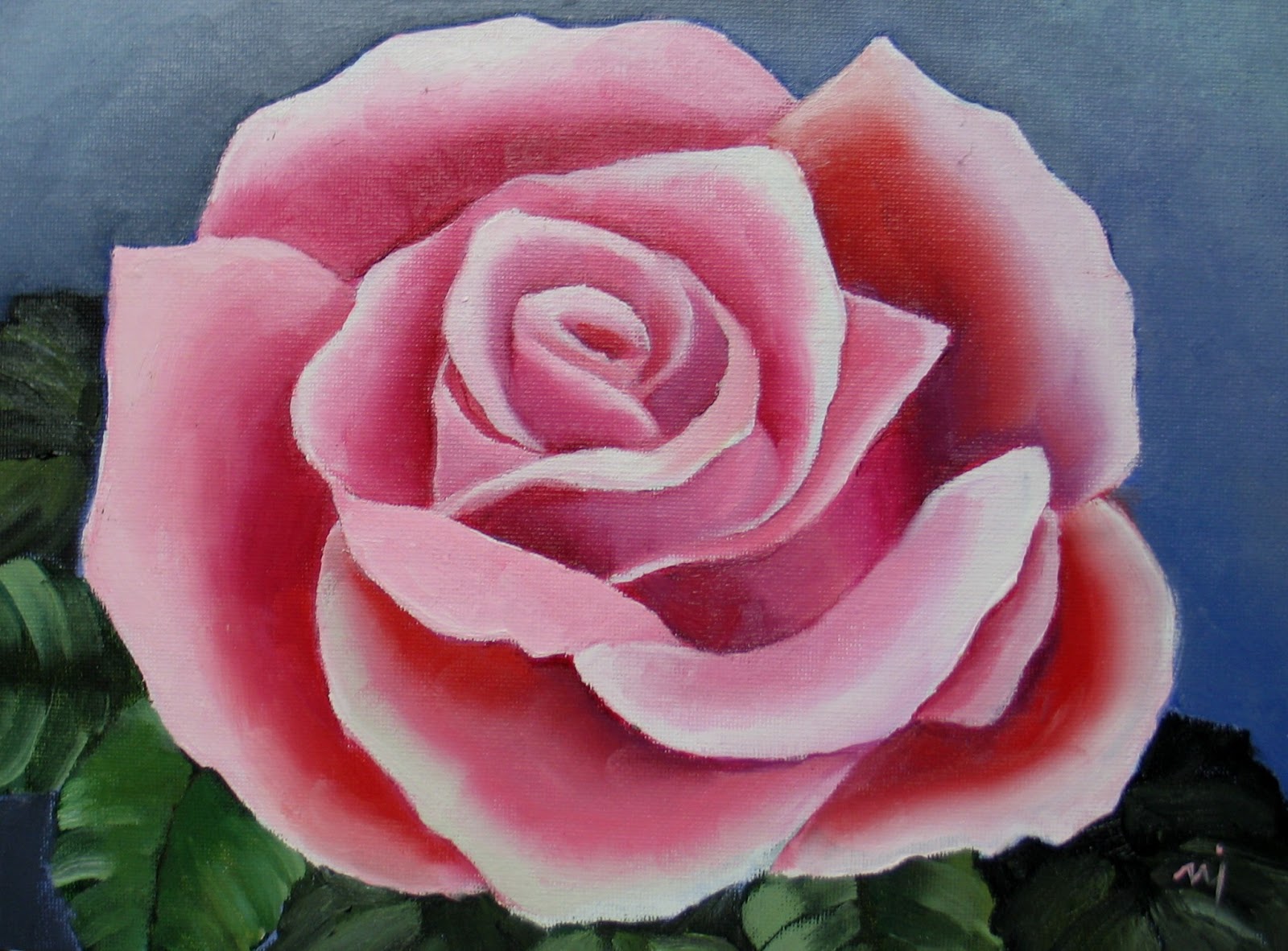 The gallery for > Rose Acrylic Painting