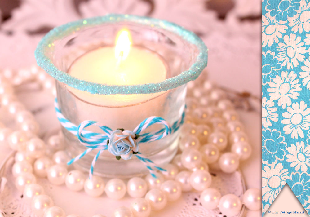 A little glitter and glow...a tiny DIY The Cottage Market