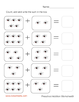 Addition Worksheets Preschool