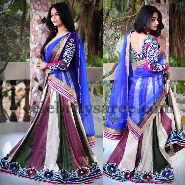Grape Wine Lehenga Saree Saree Blouse Patterns