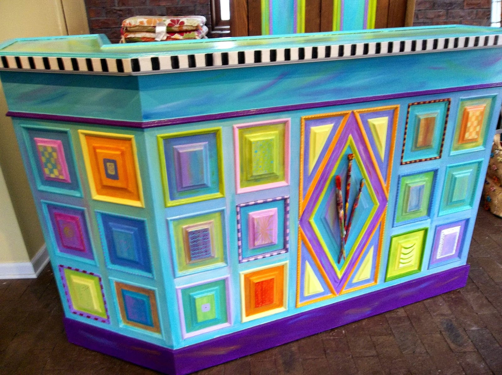 Carolyn's Funky Furniture Colorful Bar