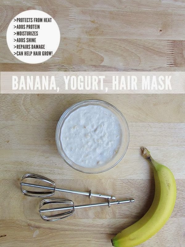 Diary of a Fit Mommy DIY Banana & Yogurt Hair Mask