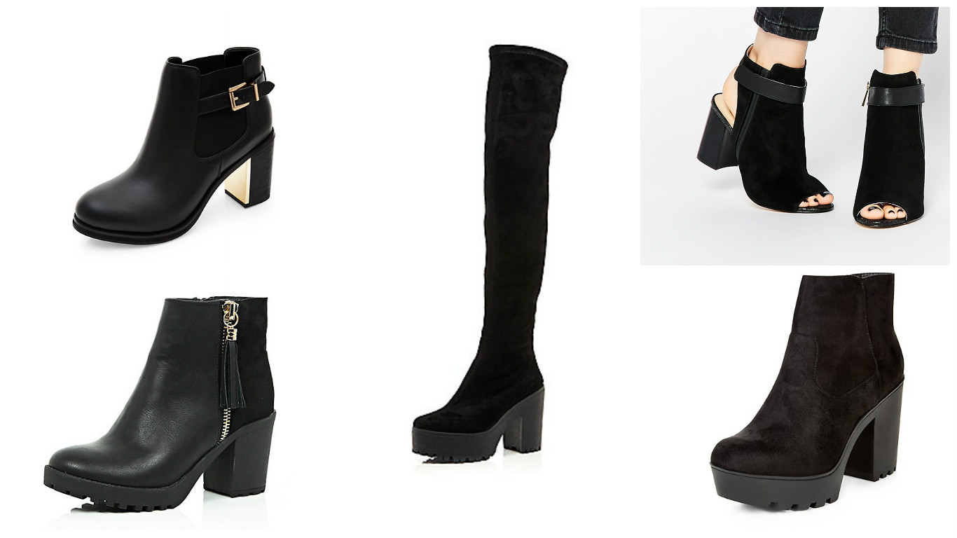 new look over the knee chunky heeled boot