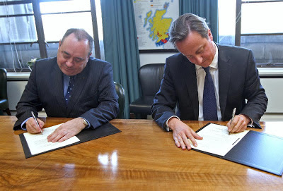 Alex Salmond and David Cameron