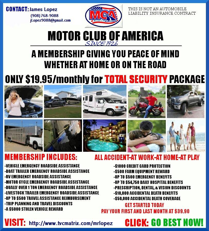 Motor Club Of America The Greatest Sponsor Motor Club Of America
