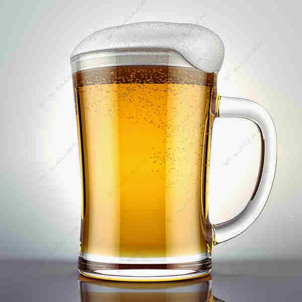 Beer inside the glass Beer inside the glass