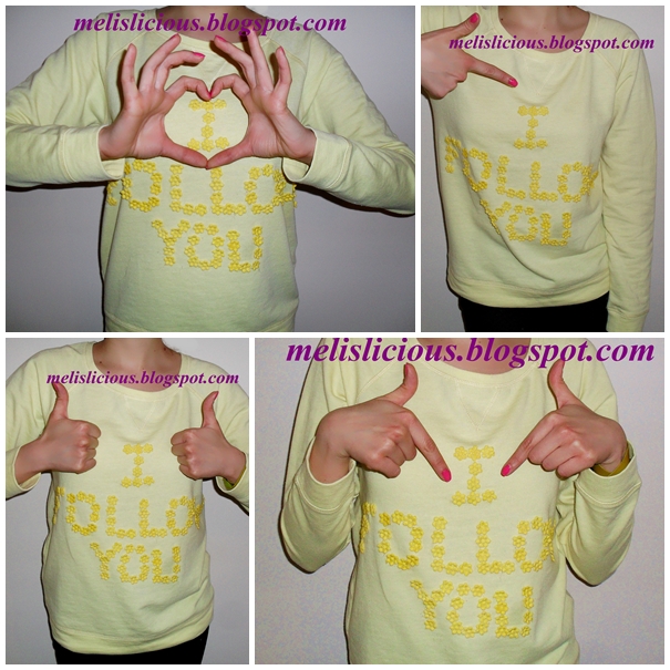 Melislicious Diy Neon Sari Cicekli Sweatshirt Yapimi Diy Neon Flower Print Sweatshirt