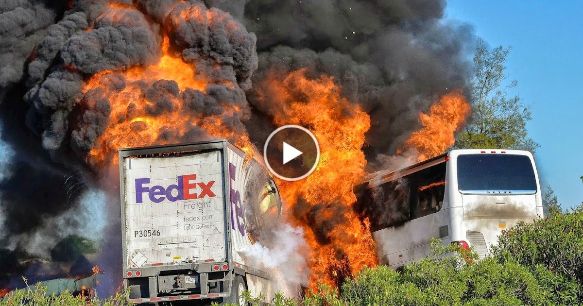 Clever Bulletin: Fiery #California bus crash leaves 10 ...