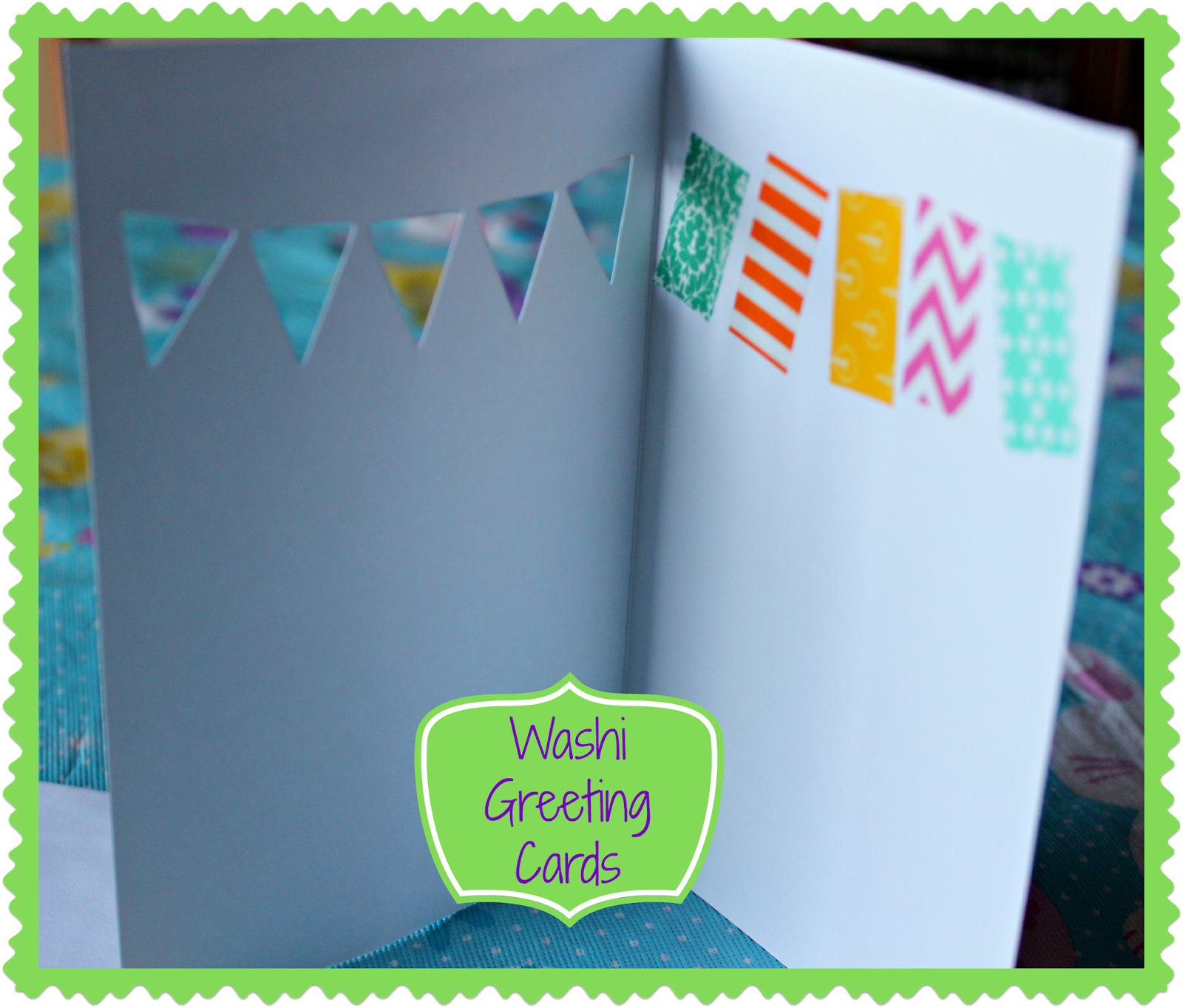 3 Monkeys' Mommy Simple DIY Washi Tape Greeting Cards