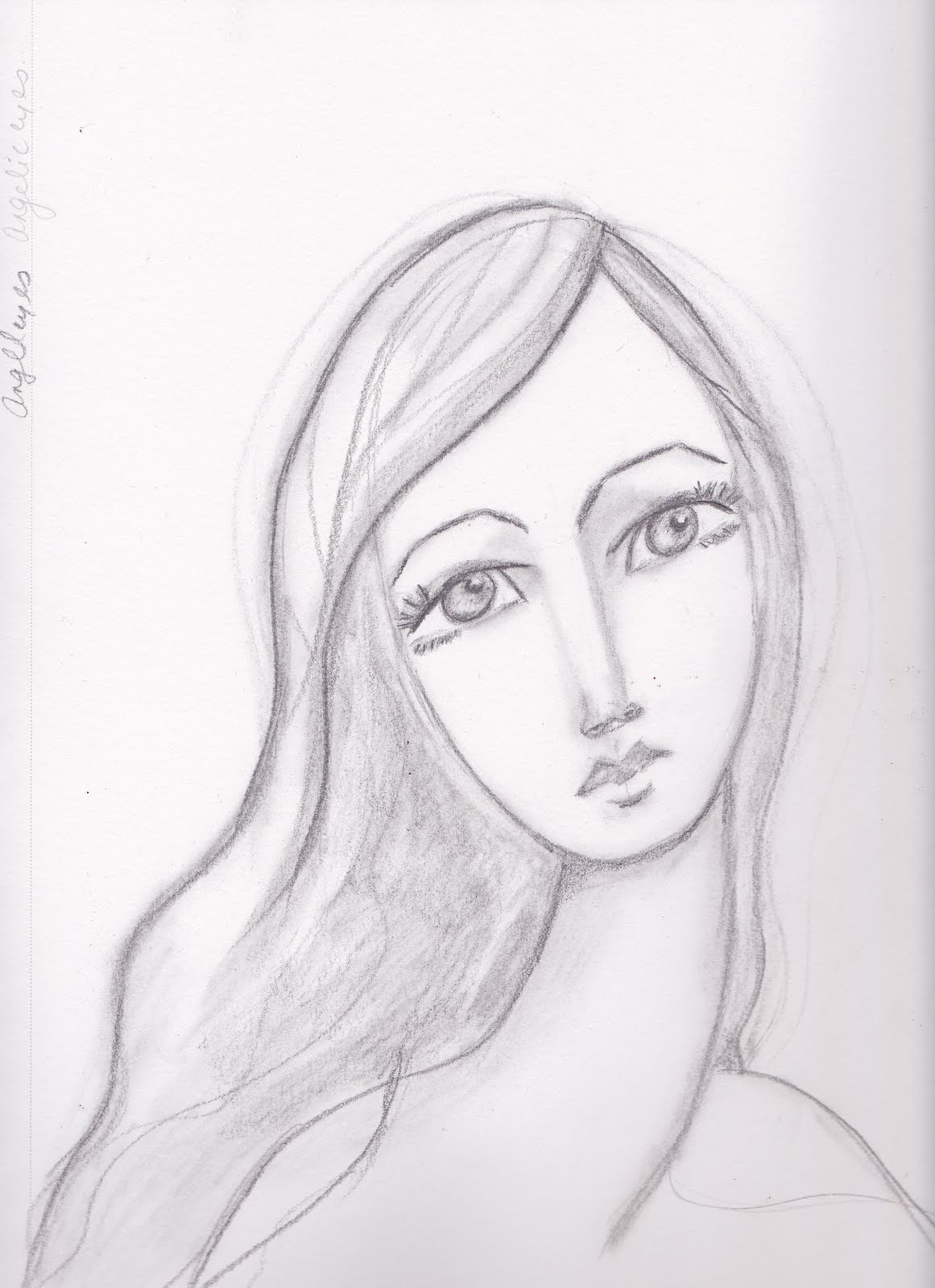 girl face sketches