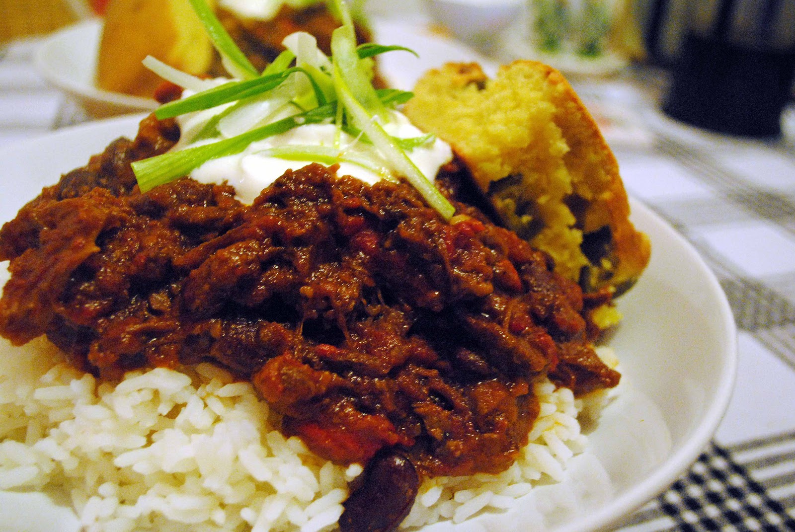 Fatboy's Kitchen Beef Chili with Jalapeno Cornbread