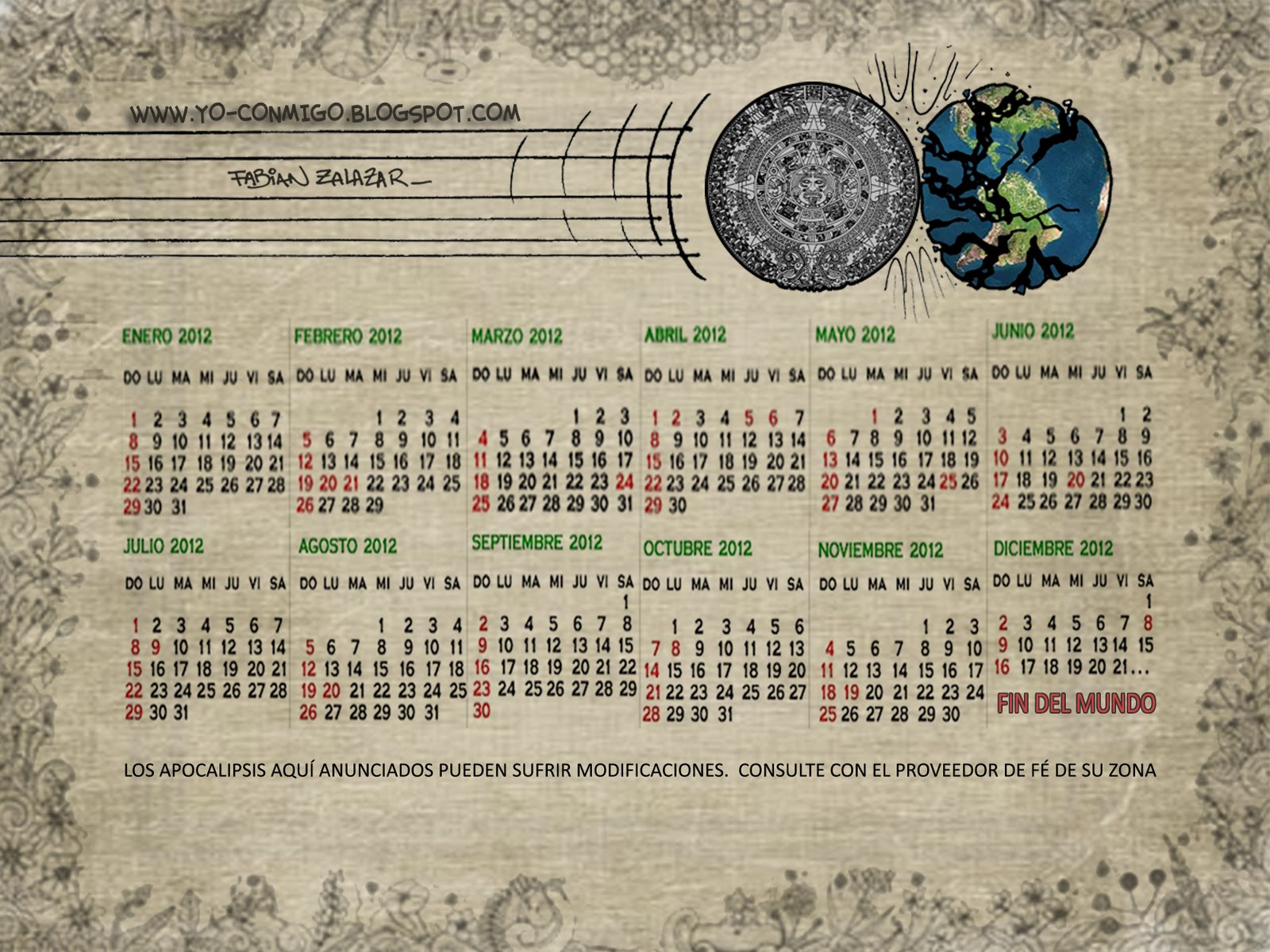 Almanaque Calendarios