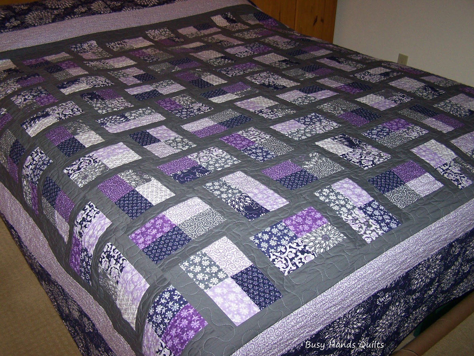 Busy Hands Quilts KingSized Phoebe's Flower Box Quilt Set +++ Craftsy