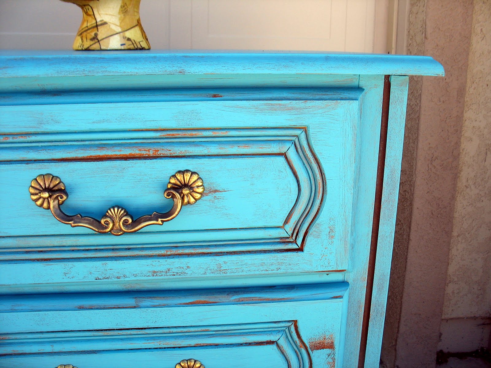Shabby Redo For You ! Awesome Aqua Painted Dresser Redo