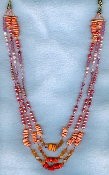 Necklace Coral turquoise
