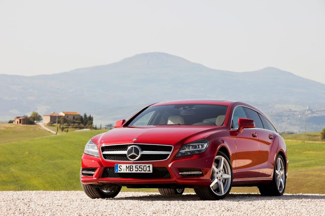 Mercedes-Benz CLS Shooting Brake на фоне гор