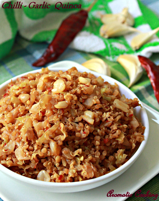 Aromatic Cooking ChilliGarlic Quinoa