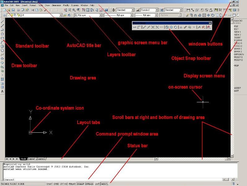 AutoCAD Menu Bar AUTOCAD DESIGN SIMPLE TUTORIAL