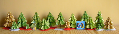 nativity, christmas, trees, paper, glitter