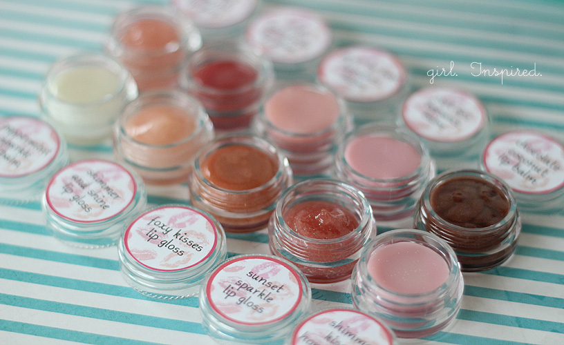 Lip Gloss DIY and Printable Labels girl. Inspired.