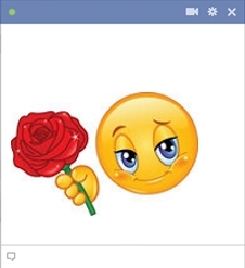 Rose facebook smiley