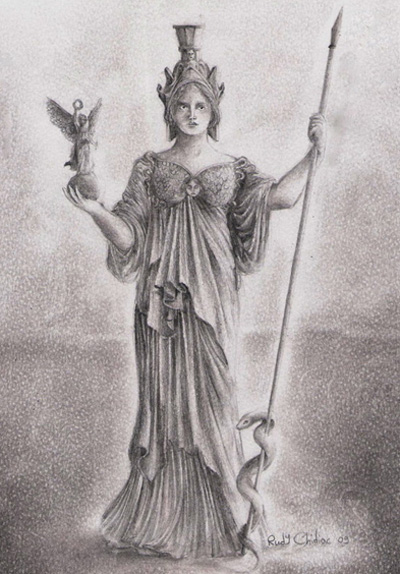 Goddess Athena Image, Artwork and Illustration Goddess Athena Image, Artwork and Illustration