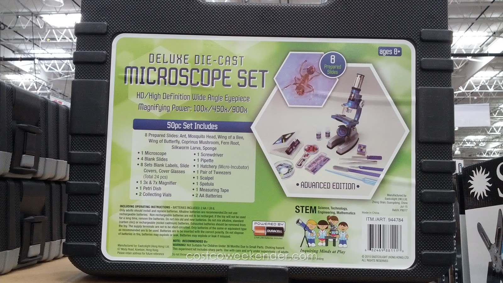 Micro Science Deluxe DieCast Microscope Set Costco Weekender