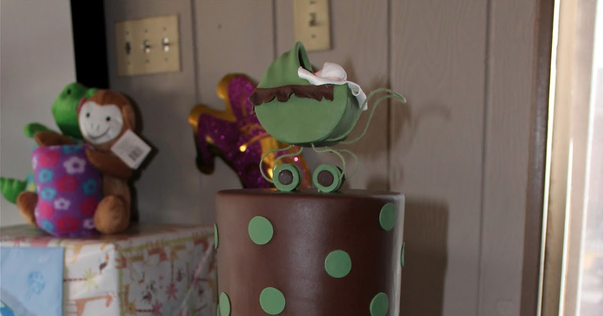 Van Earl's Cakes Sage Green & Brown Baby Shower Cake Van Earl's Cakes Sage Green & Brown Baby Shower Cake