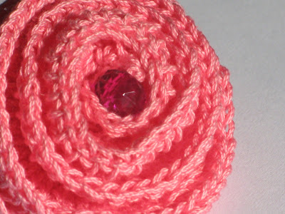 crochet flared rose